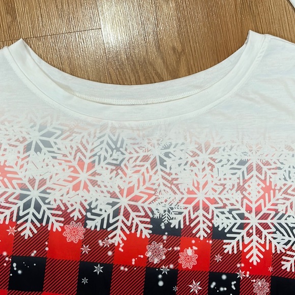 NWOT Adorable Buffalo Checked Snowflake Dress Size 2 XL - Picture 2 of 5